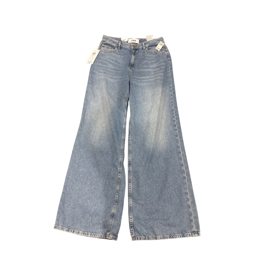 JJXX  Wide High Waist Light Blue Denim Jeans Size 31 W24 L28‎ - Picture 3 of 9